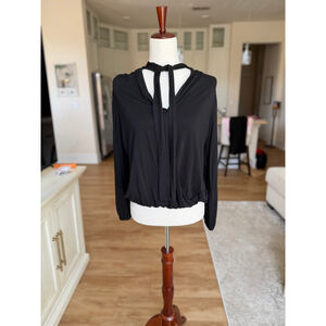 Women's Sophie Max Black Long Sleeve Blouse Size M